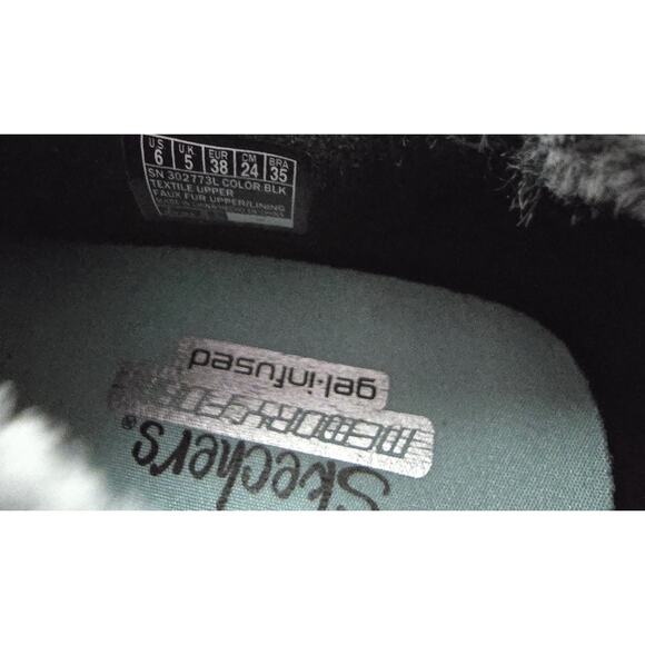 Skechers Campfire Slipper Boots Faux Fur Ankle Black Size 8 - Picture 9 of 9